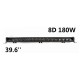 Siyah Mercekli 8D Led Bar 180W